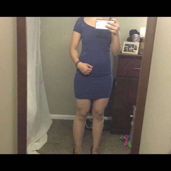 Blue H&M bodycon dress - Picture 4 of 4